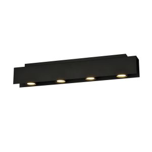 Φωτιστικό Οροφής 4xGU10 Ατσάλι Μαύρο KENNO 1141/4