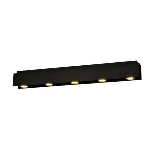 Φωτιστικό Οροφής 5xGU10 Ατσάλι Μαύρο KENNO 1141/5