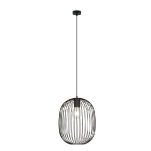 Κρεμαστό Φωτιστικό Οροφής 1xE27 Ατσάλι Μαύρο ONYX 1304/1