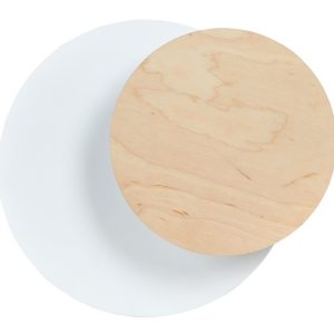 Απλίκα Φωτιστικό Τοίχου 1xG9 Ατσάλι-Ξύλο CIRCLE 970/1